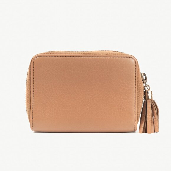 Gucci Soho Disco Rose Beige Leather GG Tassel Wallet - Picture 4 of 9